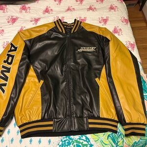 U.S. Army Black and Gold Bomber Jacket